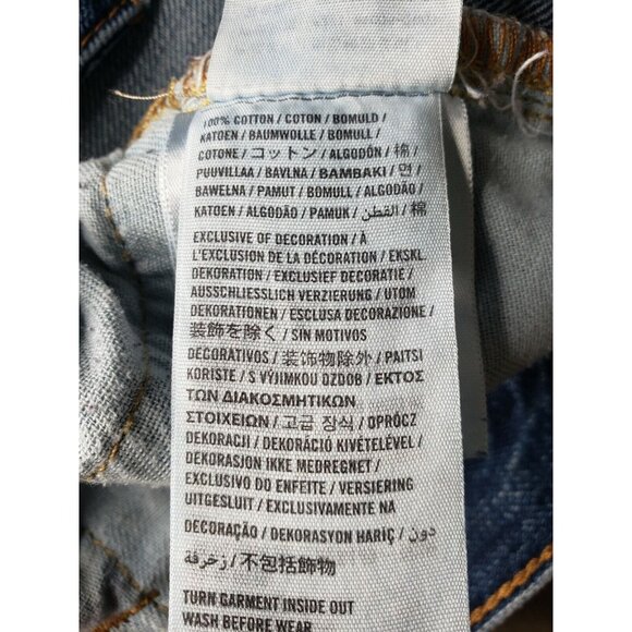 Hollister Men’s Blue Factory Distressed Jeans 30X30.5 – Faded Knee, Button Fly - Picture 10 of 10